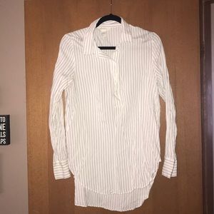 H &M white striped blouse